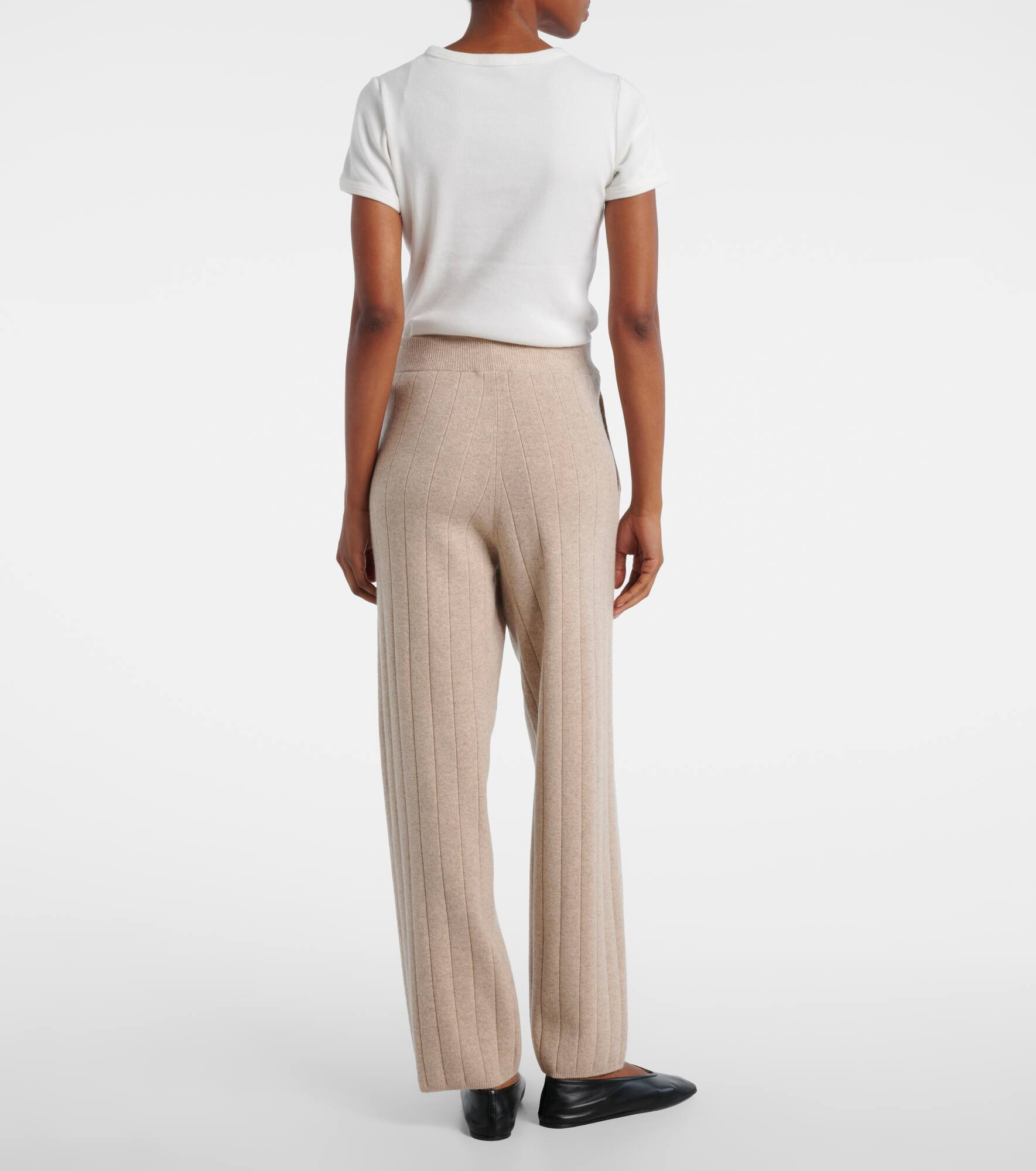 Jardin ribbed-knit cashmere sweatpants - 3