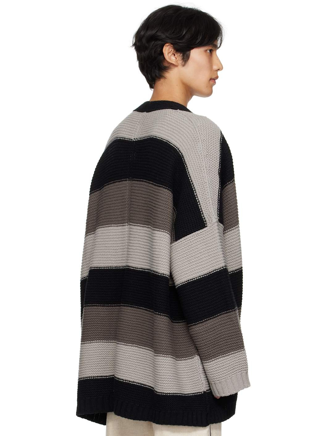 Black & Gray Concordians Pitti Cardigan - 3