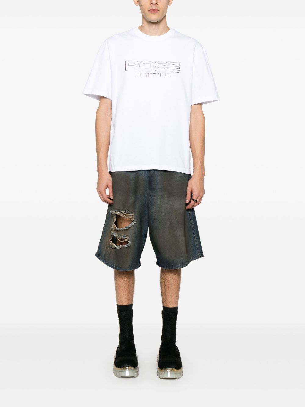 logo-print T-shirt - 2