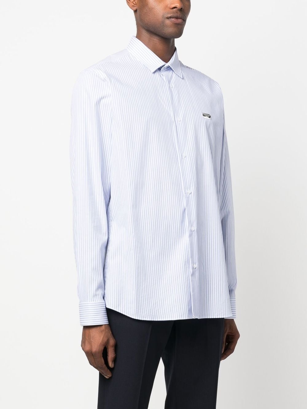 graphic-print striped shirt - 4