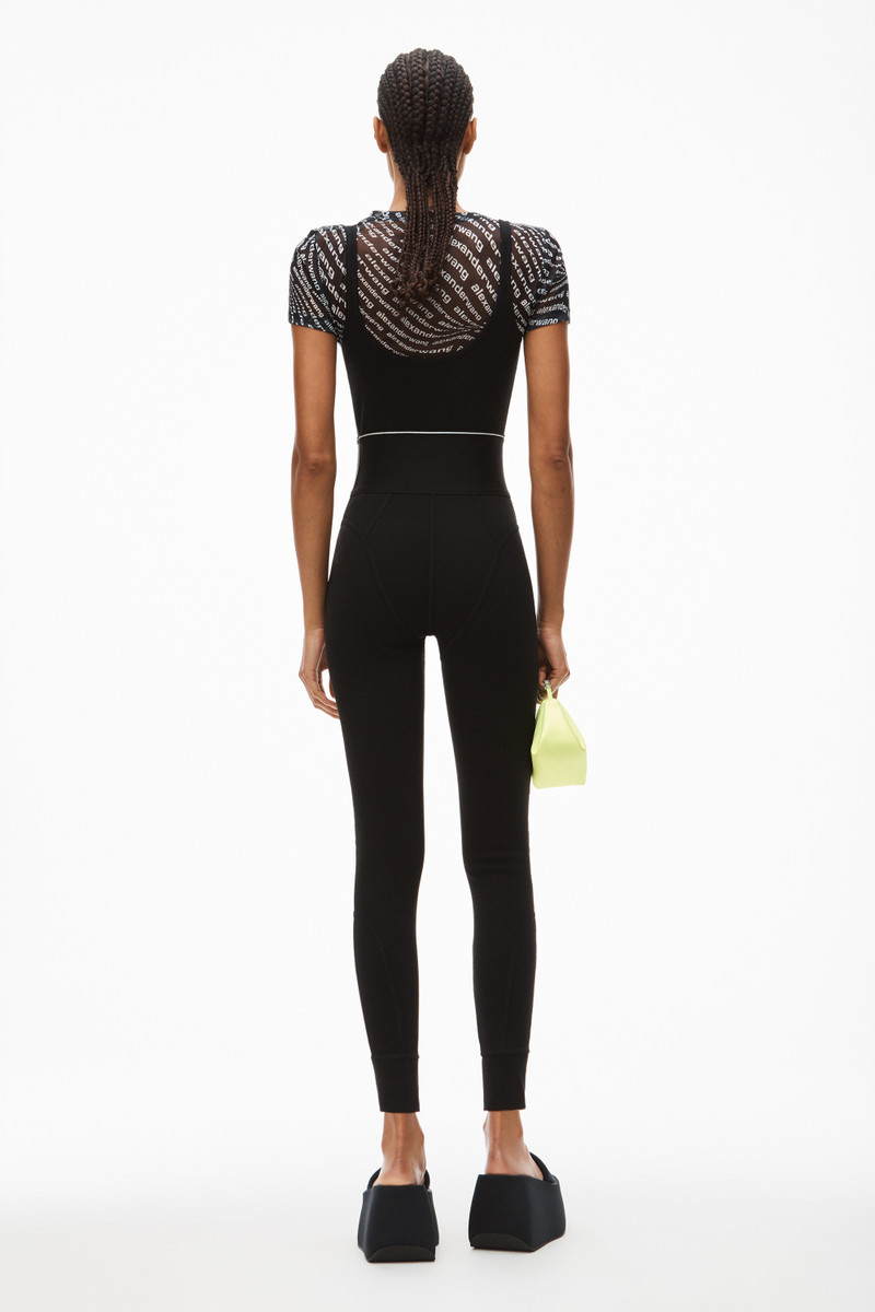 LOGO ELASTIC JUMPSUIT IN RIBBED JERSEY 5