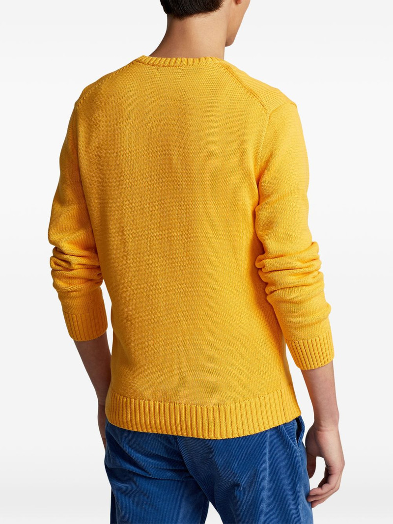 embroidered-logo crew-neck sweater 4
