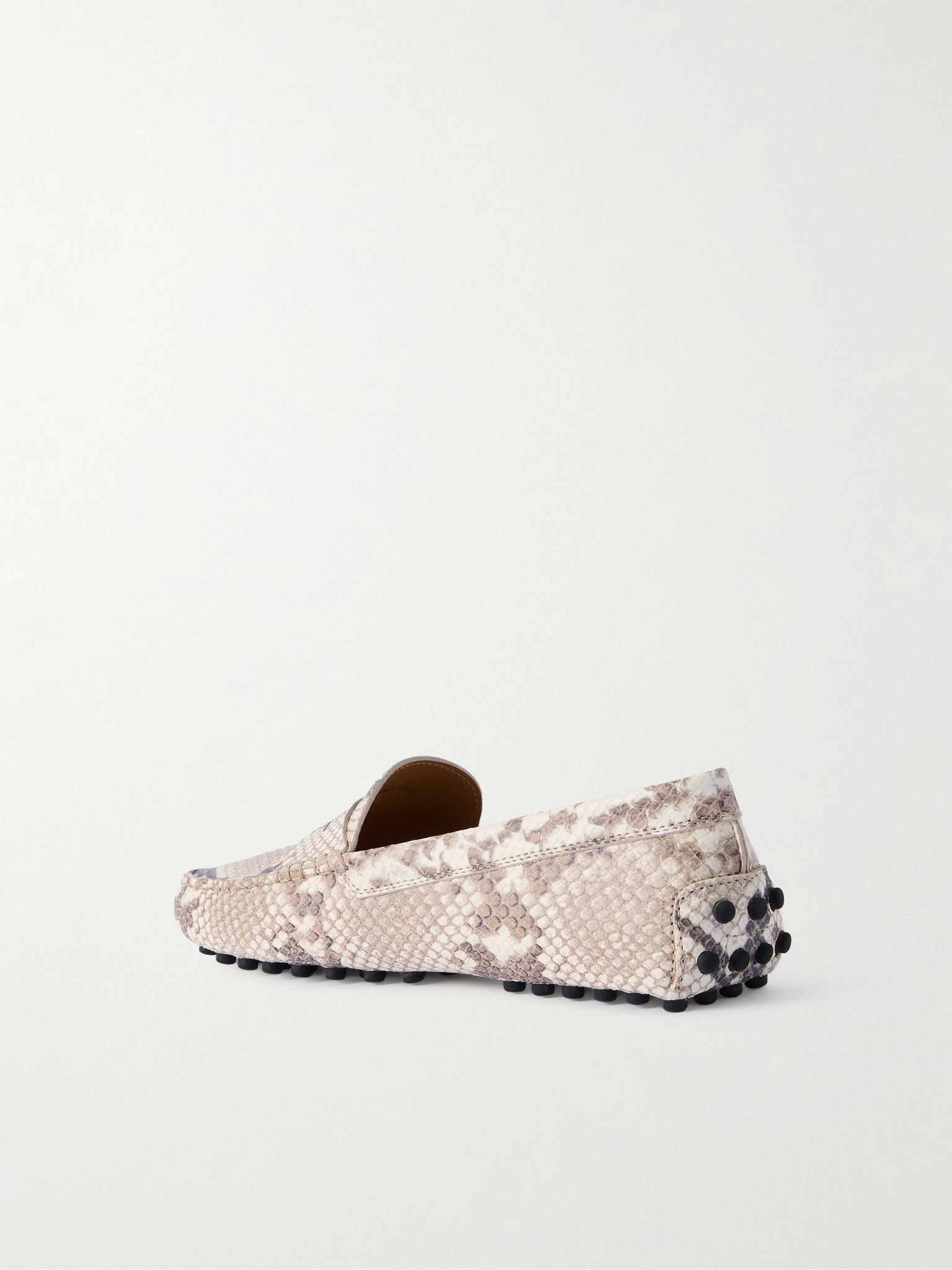 Gommino snake-effect leather loafers Snake print - 3
