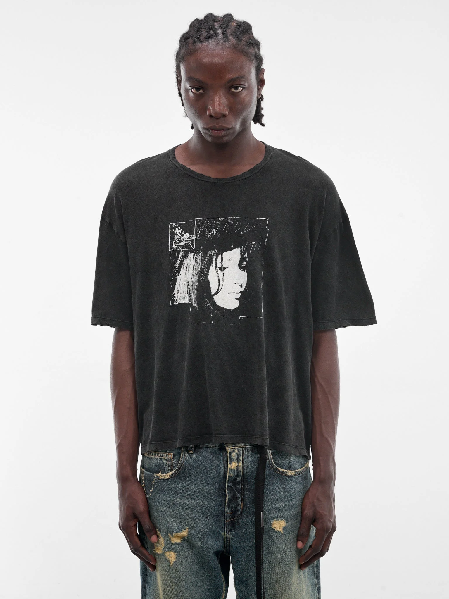 Exclusive Black Lu "Aimee" Graphic Tee - 1