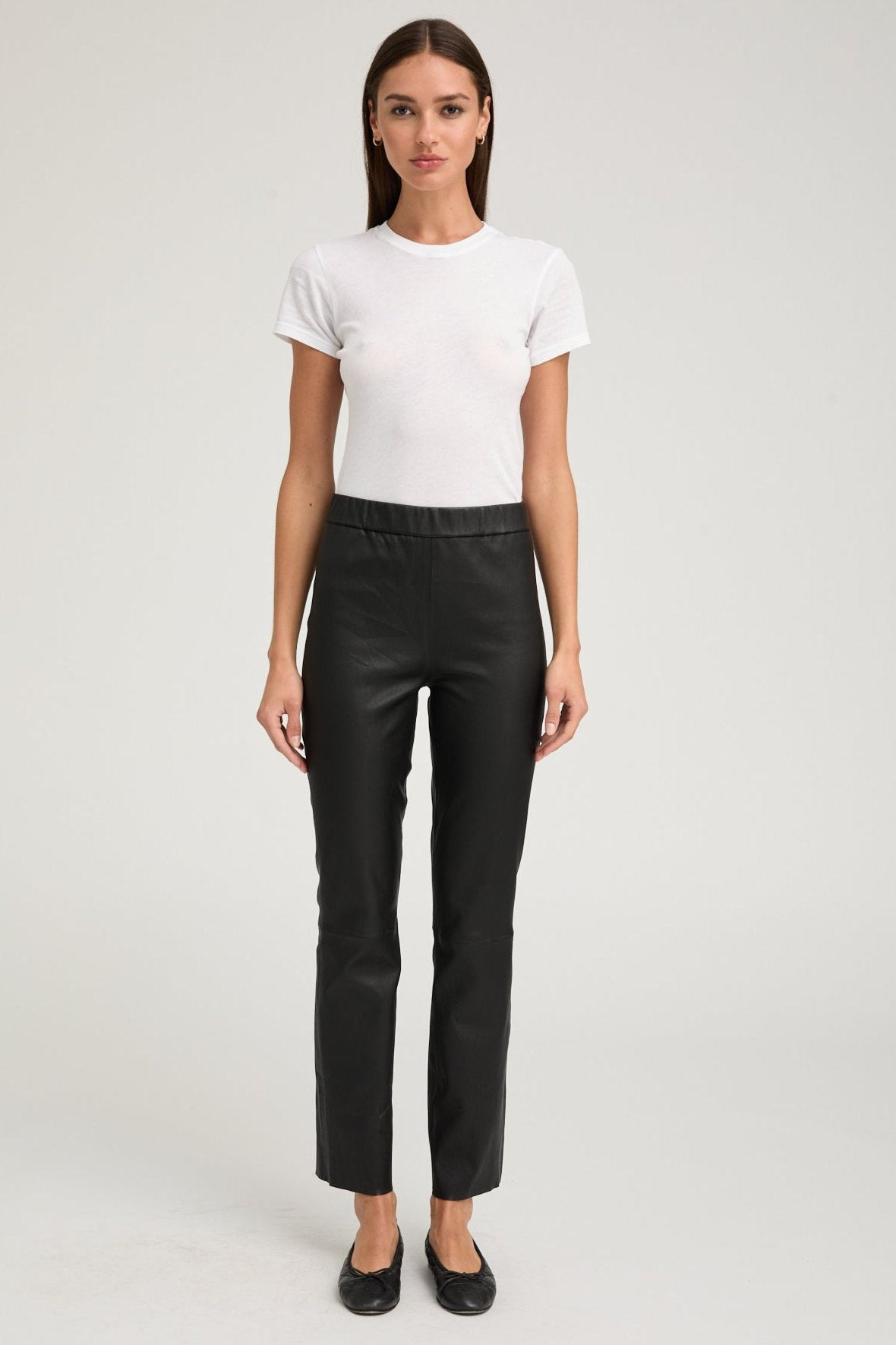 BLACK LEATHER SOPHIA PULL ON - 7