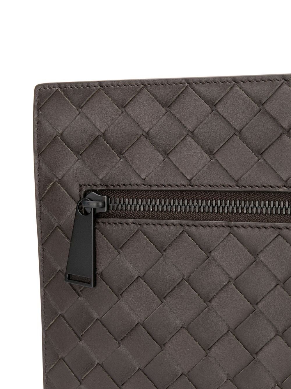 intrecciato weave clutch - 4