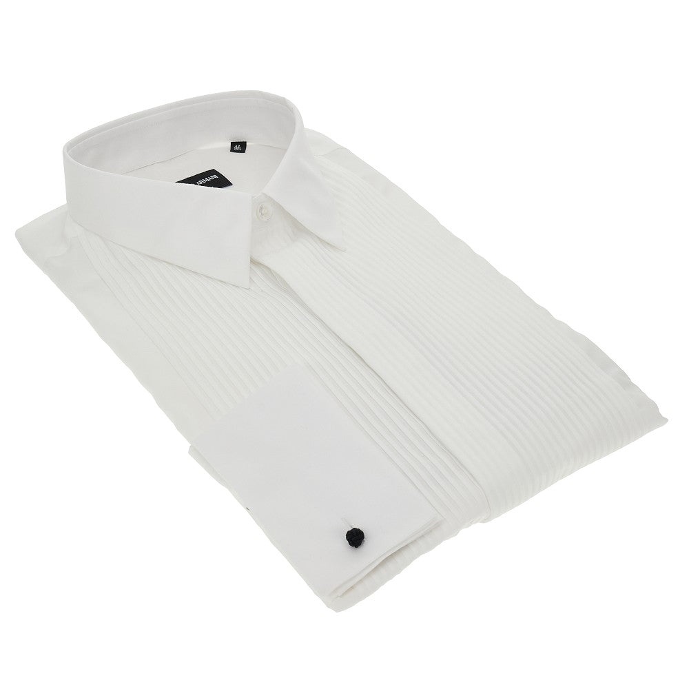 TUXEDO SHIRT WITH PLEATED PLASTRON - 2