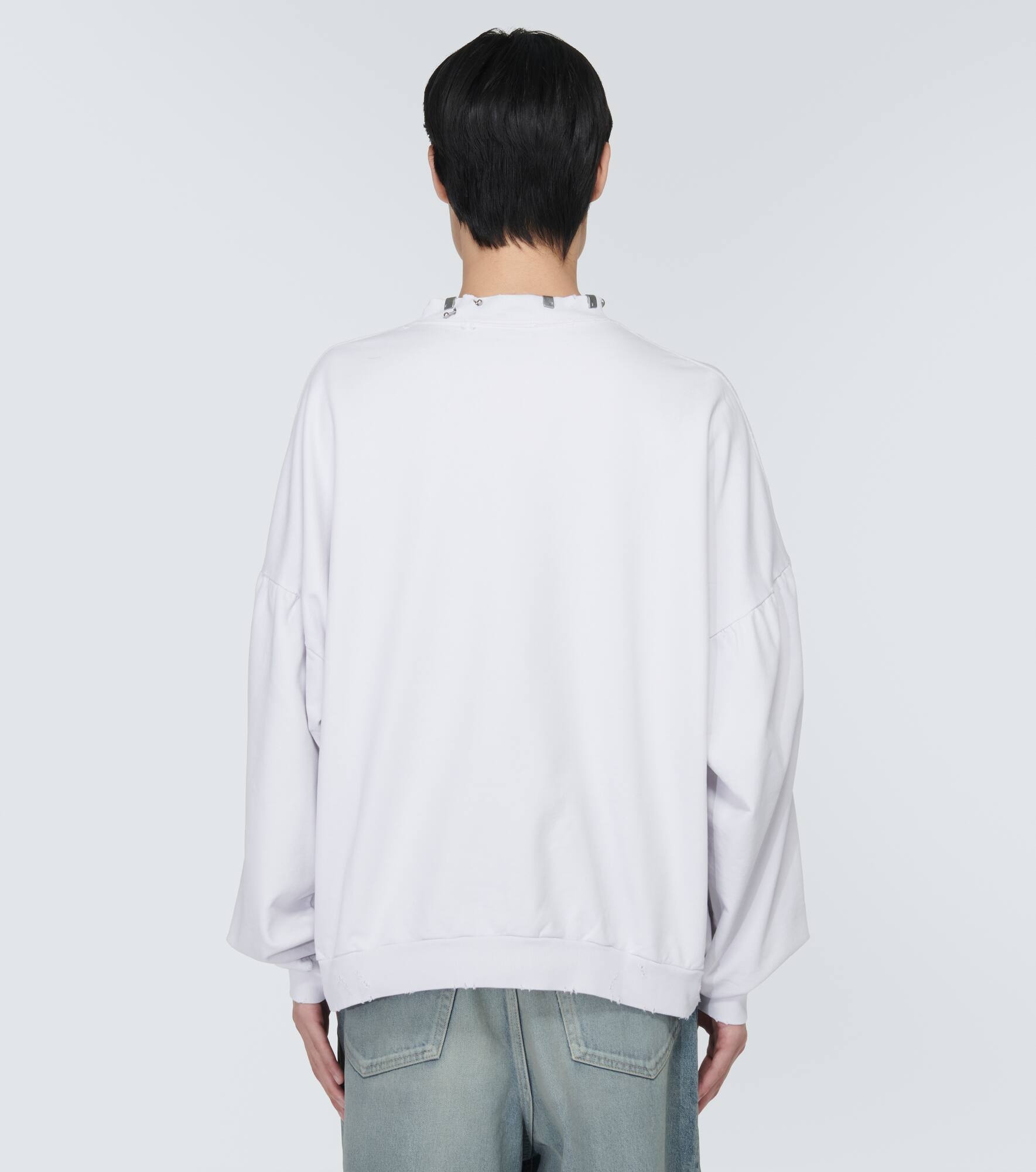 Pierced Round fleece sweatshirt - 4