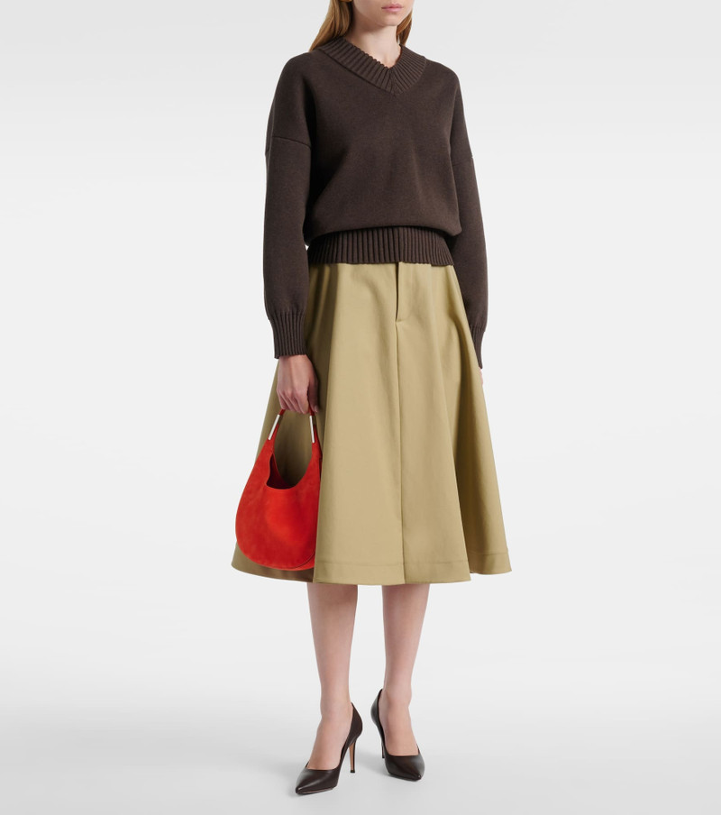 SAVETTE Florence suede shoulder bag outlook
