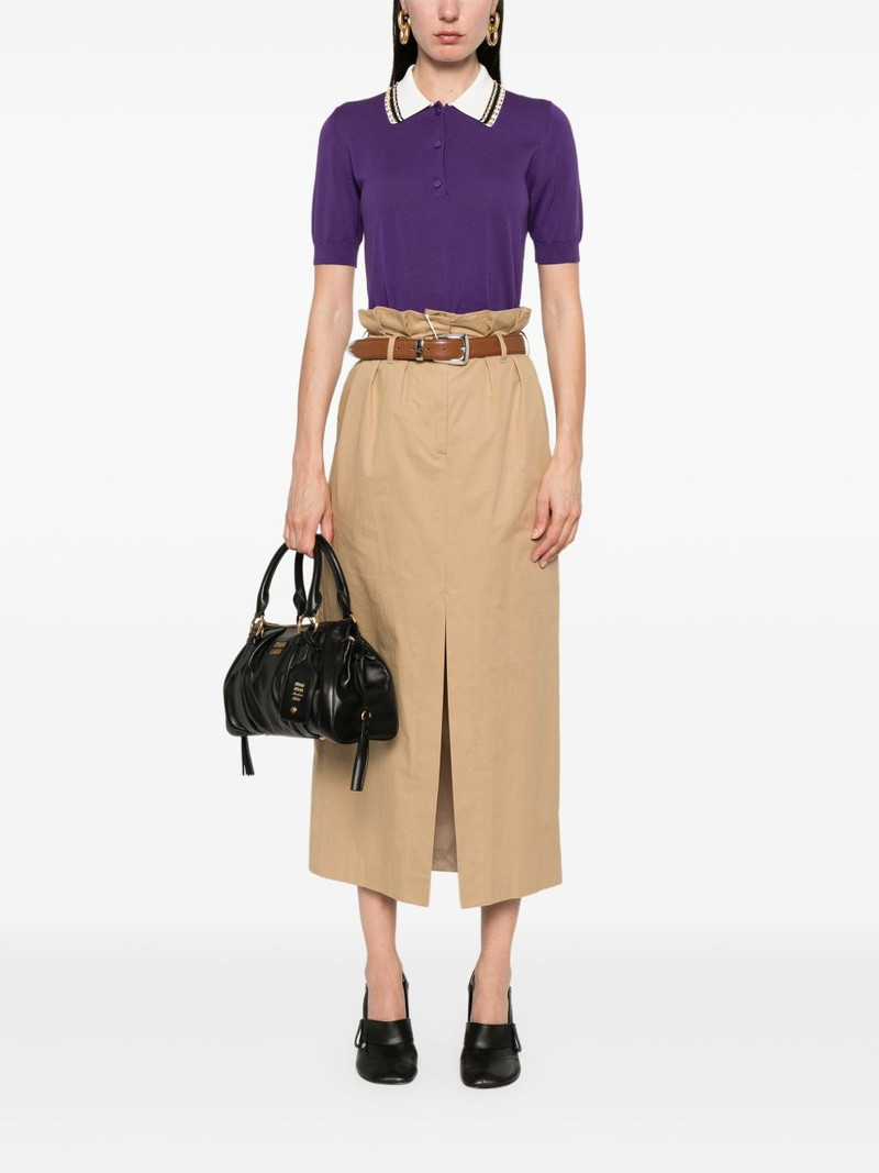 N°21 crystal-embellished polo top outlook