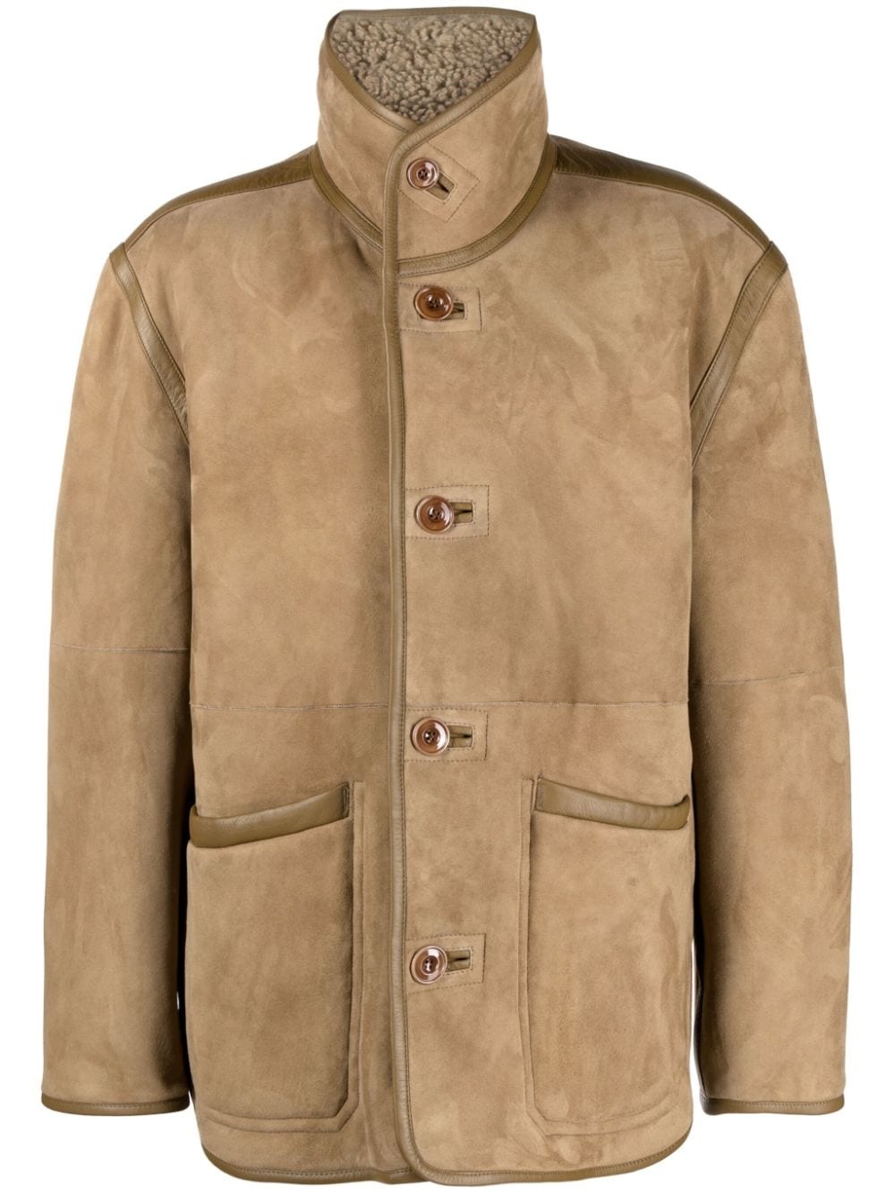 reversible shearling jacket - 1