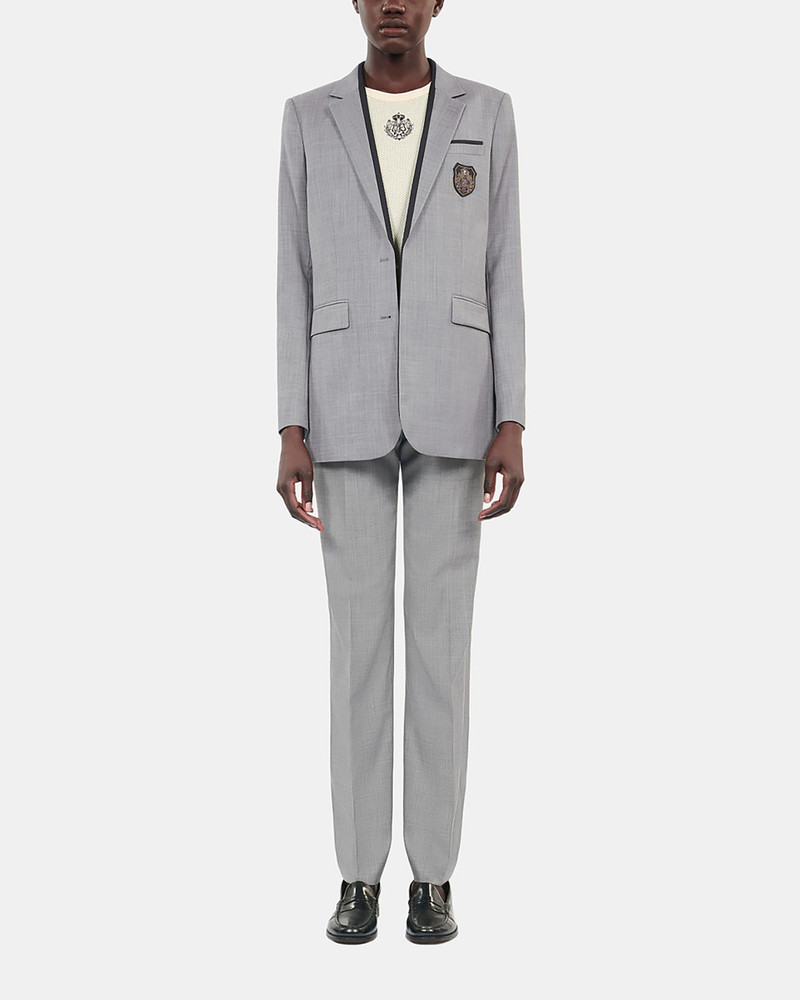 TAUPE WOOL SUIT JACKET 3