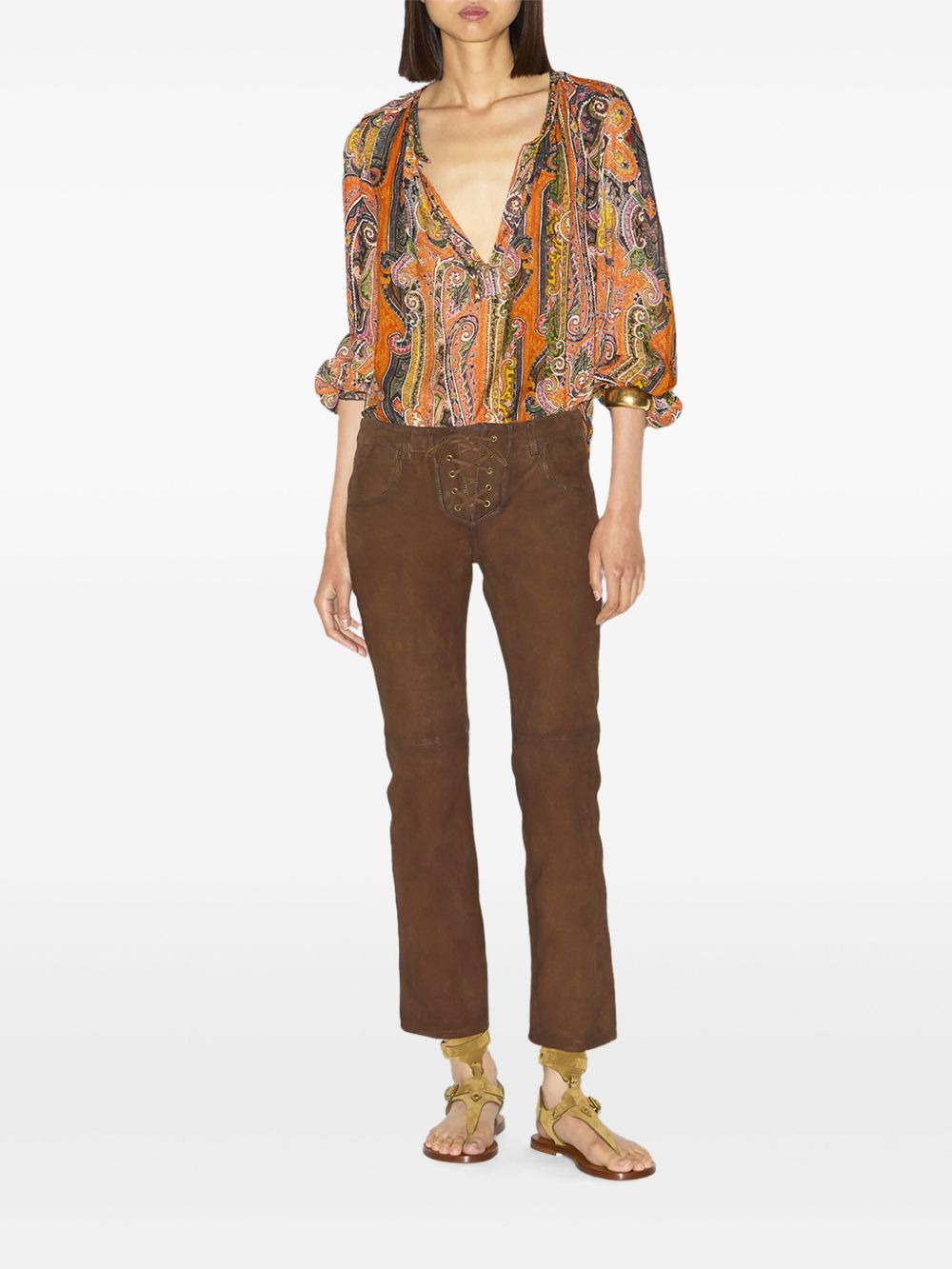 Isabel Marant Trousers Brown - 4