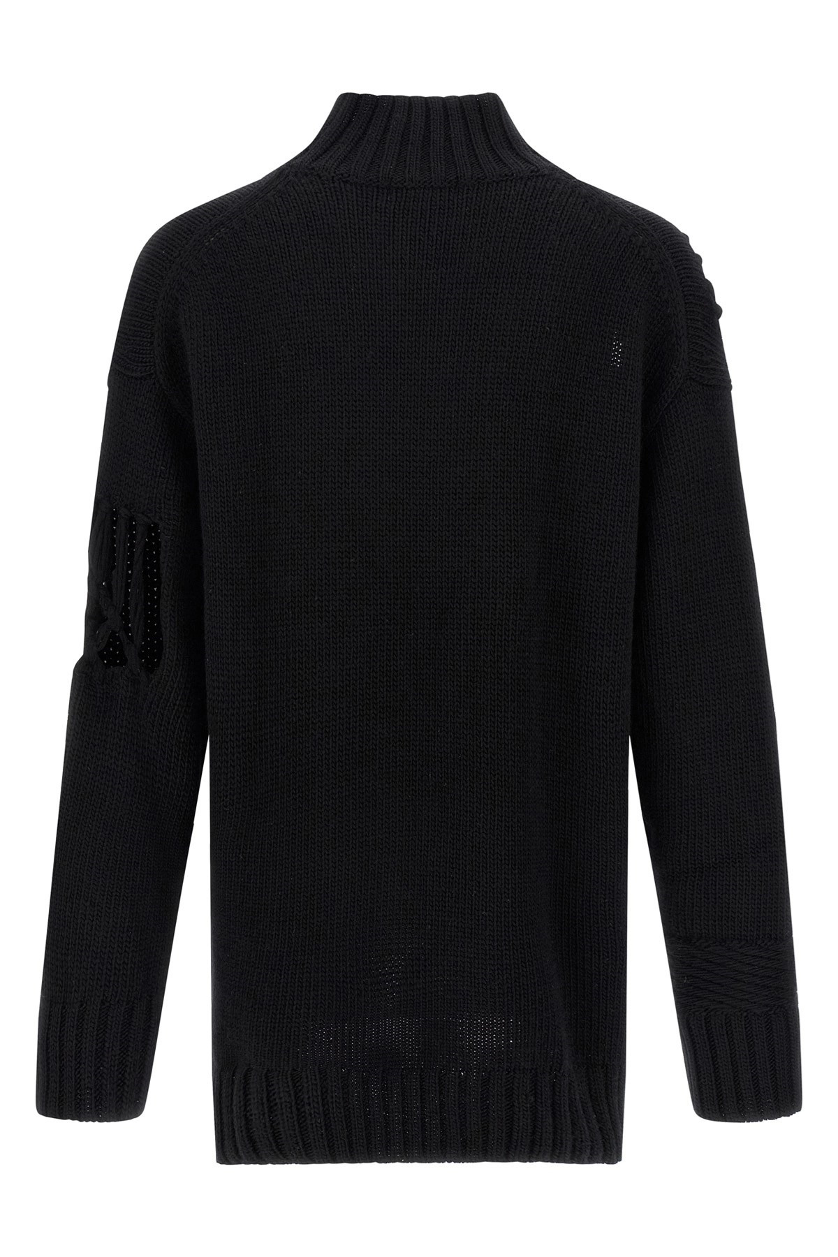 Macramé insert sweater - 2