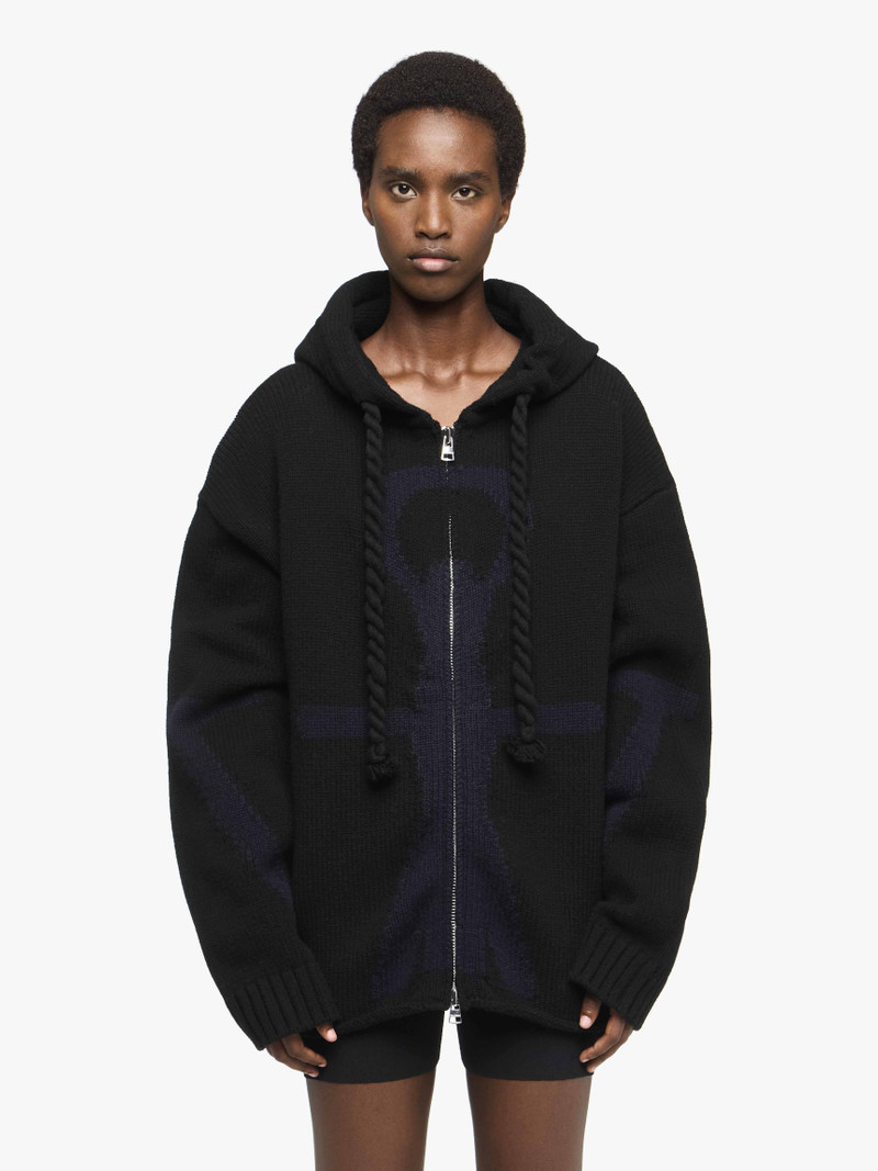 JW Anderson ANCHOR LOGO HOODIE WITH ZIP outlook