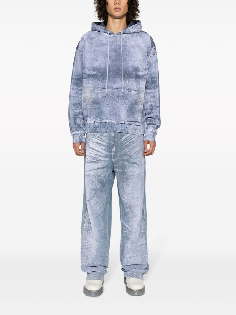 Diesel tie-dye cotton hoodie outlook