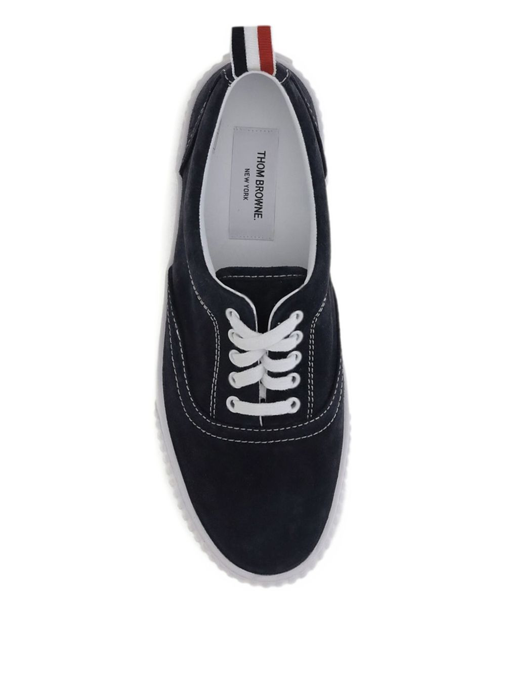 lace-up suede sneakers - 4