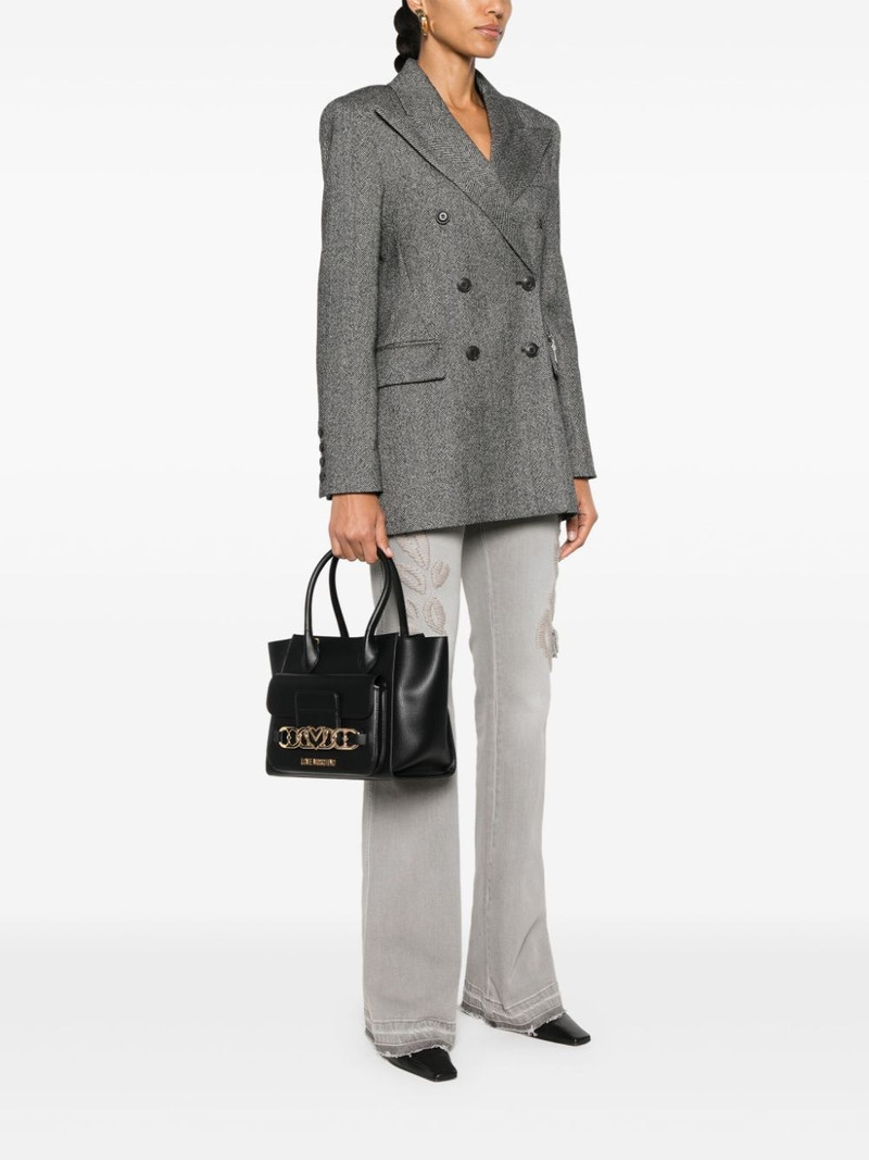 Moschino logo-lettering tote bag outlook