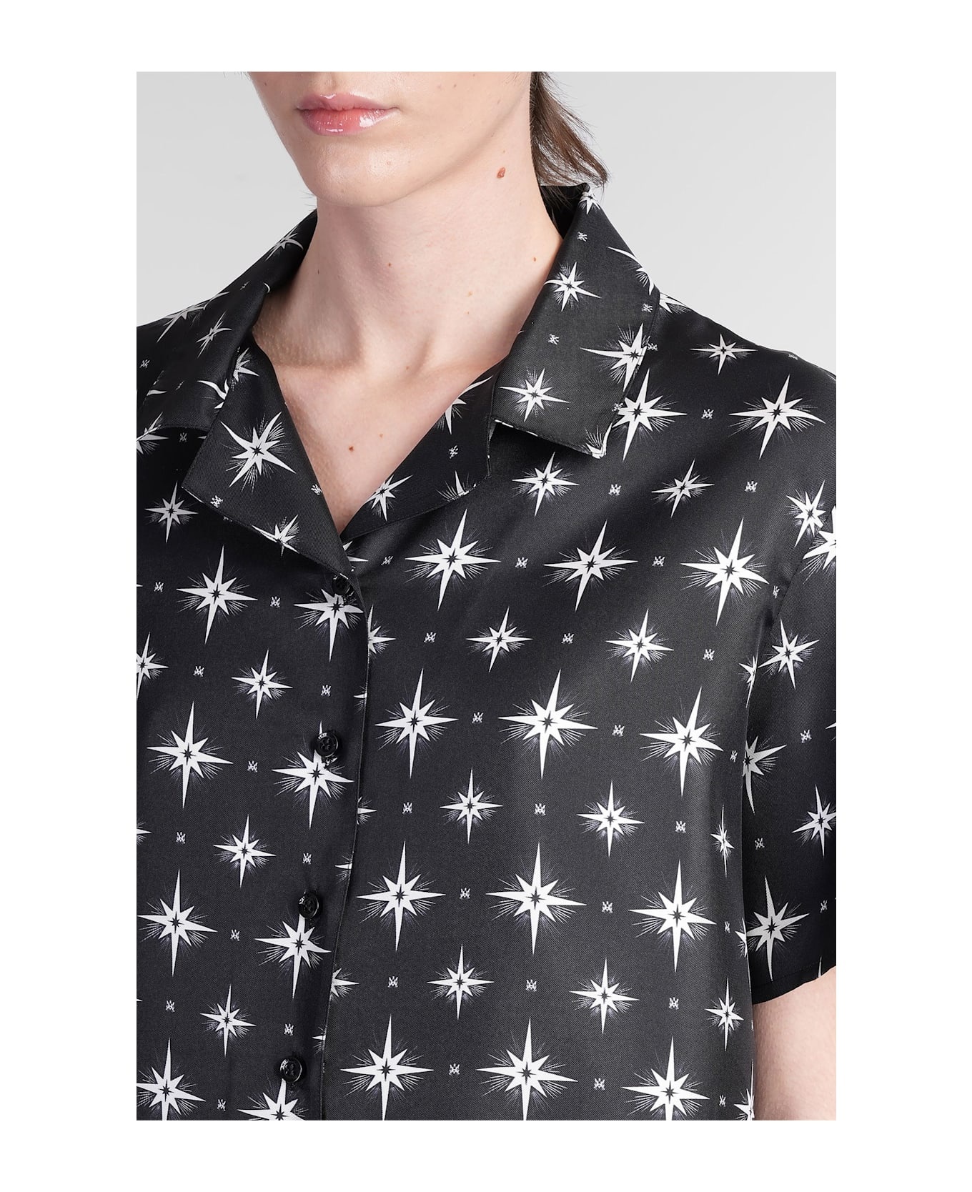 Shirt In Black Silk - 5