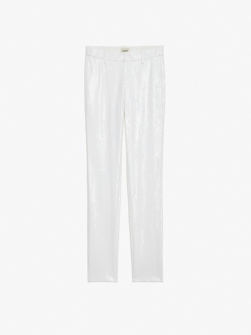 Prune Sequin Pants 1
