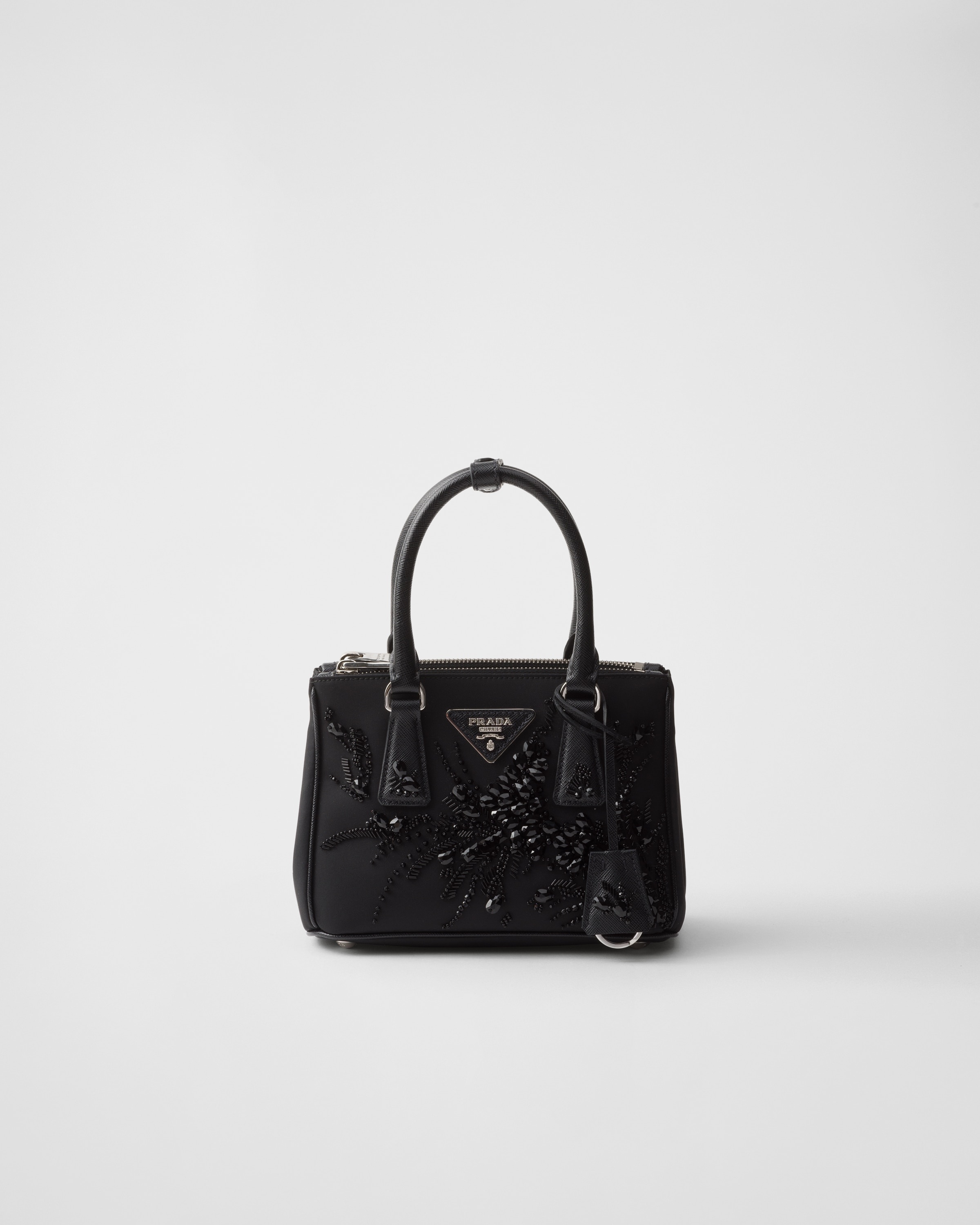 Prada Galleria embroidered Re-Nylon and Saffiano mini-bag - 1