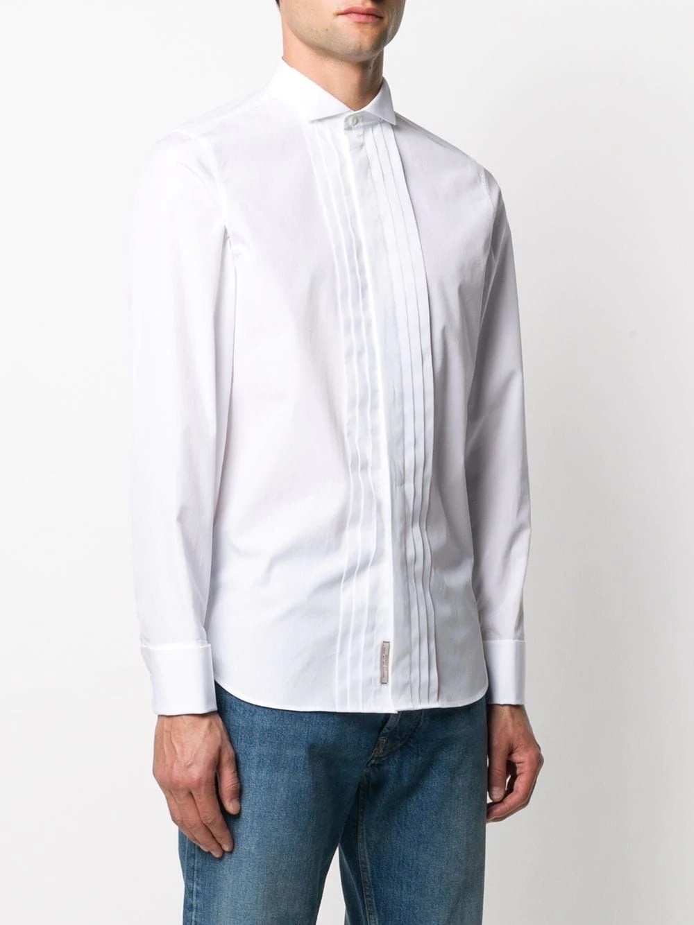 pintuck formal shirt - 3