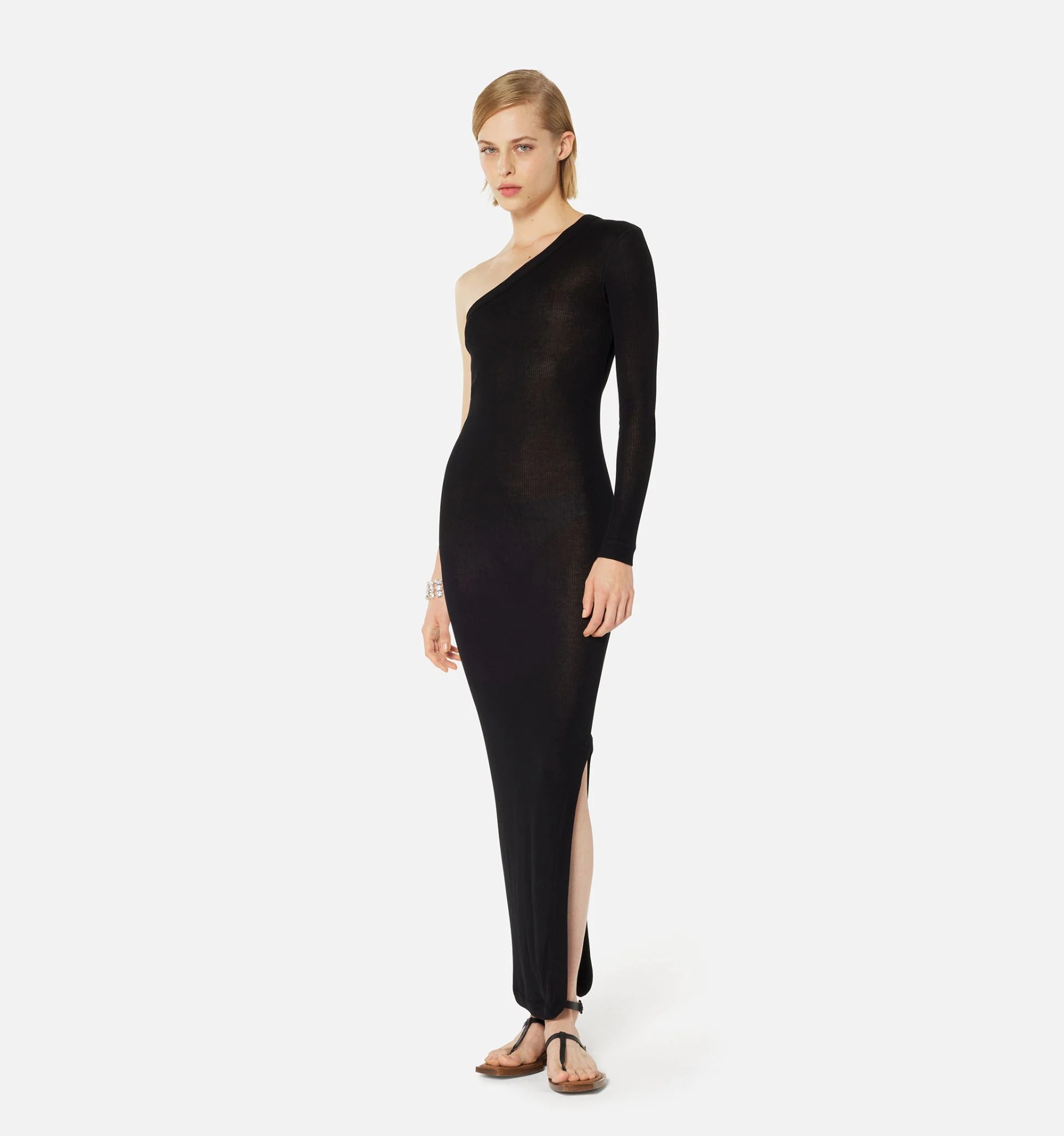 Long Dress In Crepe Jersey - 2