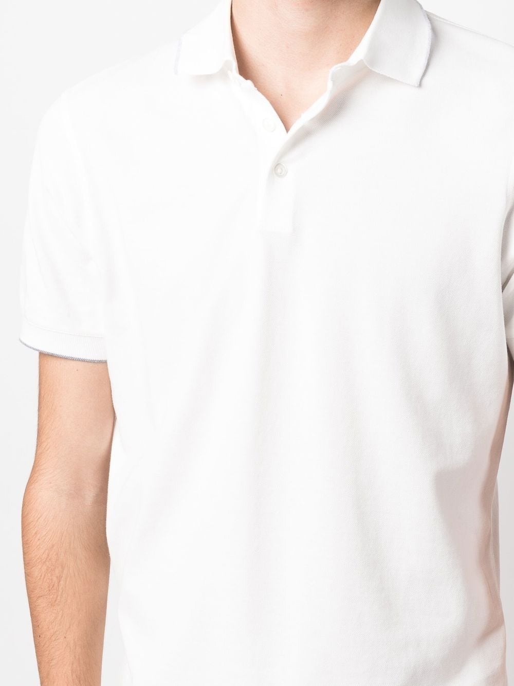 button-placket fastening polo shirt - 5