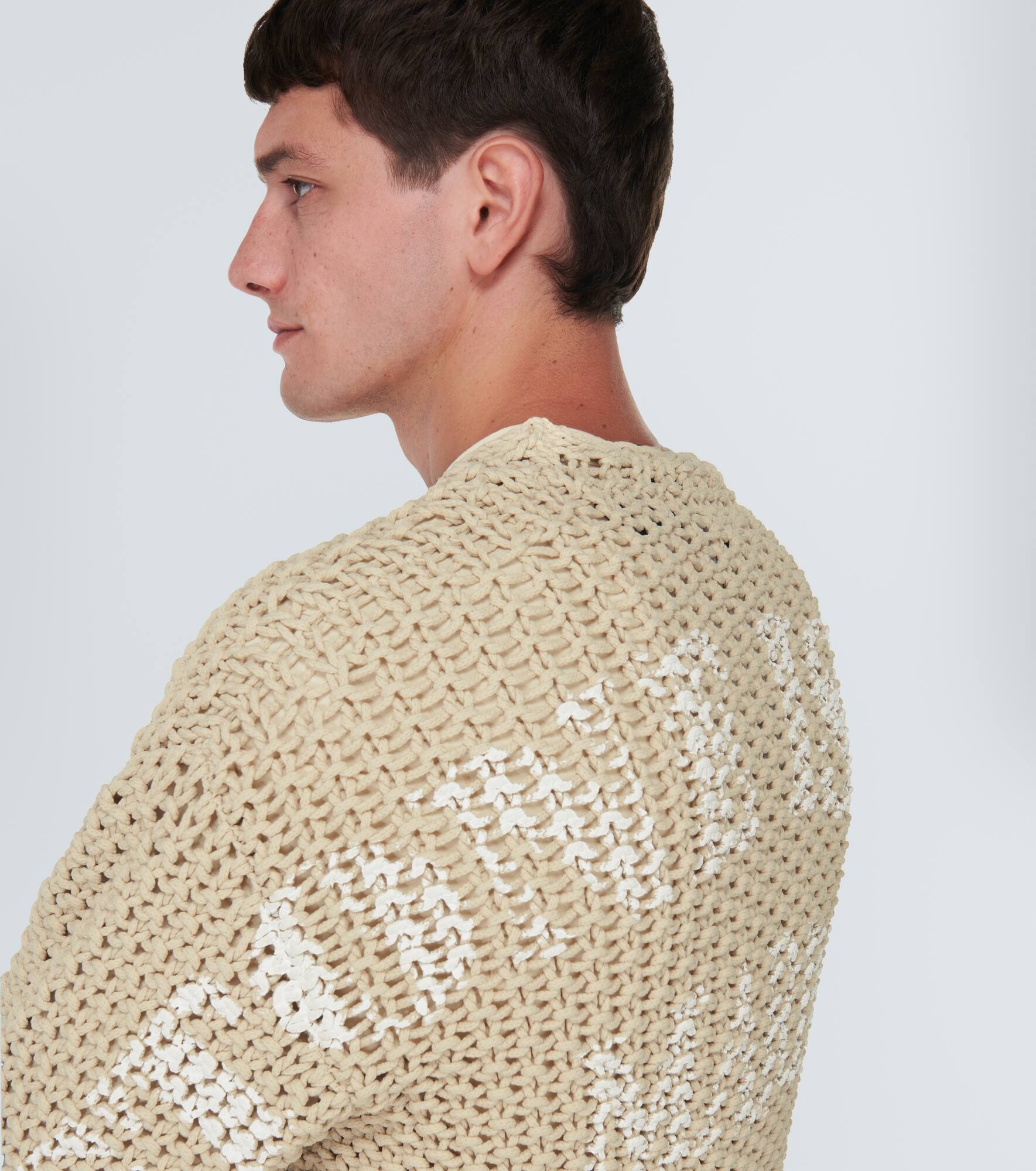 Marina logo macramé sweater - 5