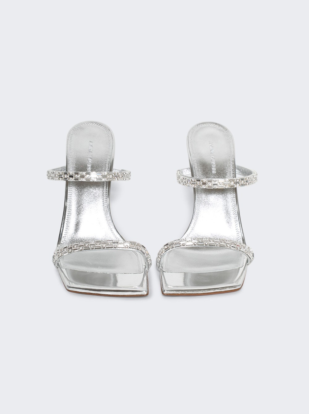 Diana Slipper Sandals Silver Mirror - 3