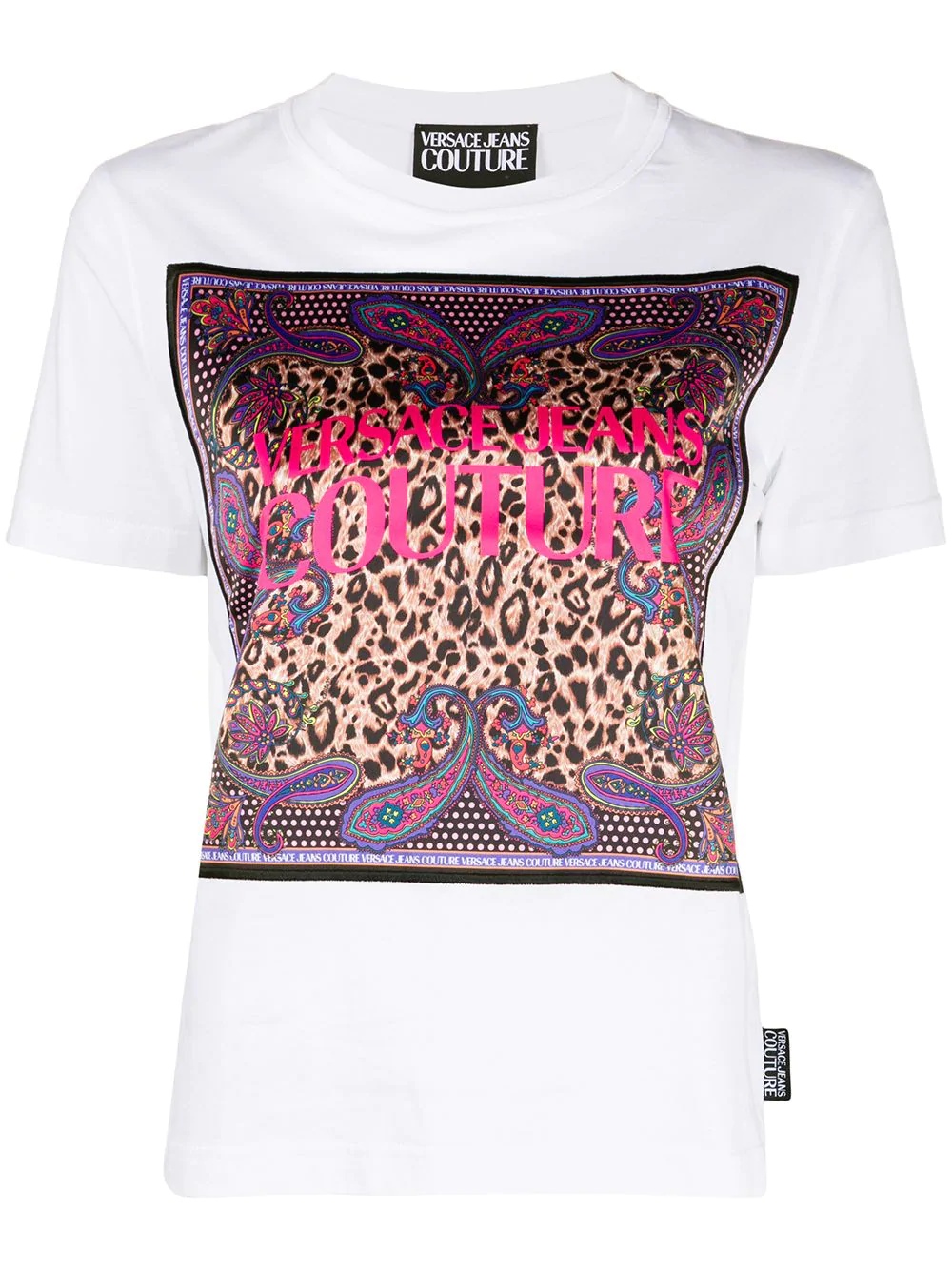 paisley-print cotton t-shirt - 1