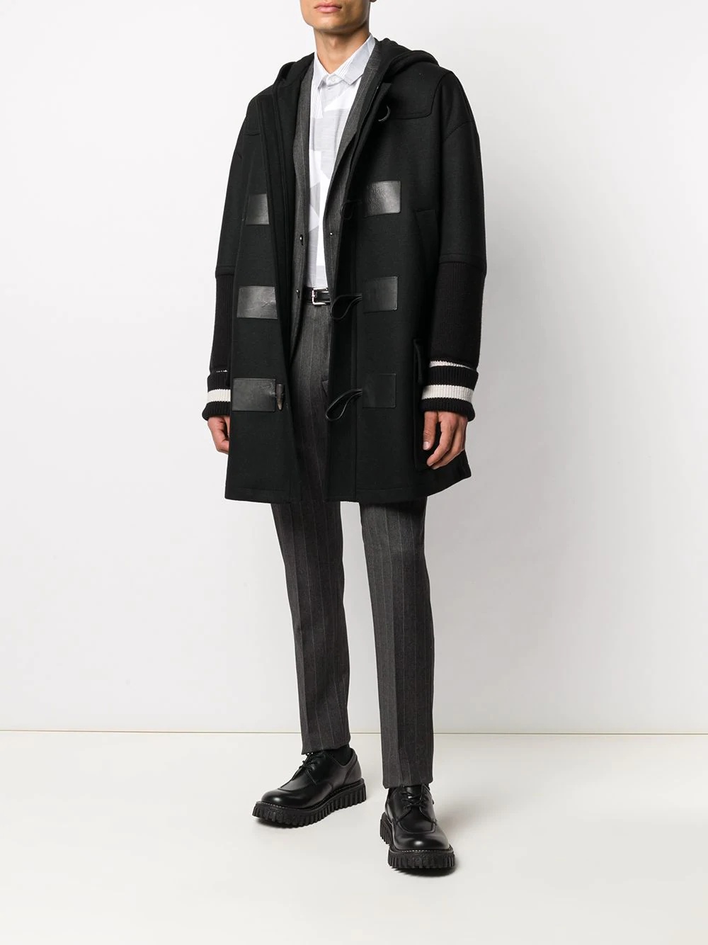 hooded duffle coat - 2