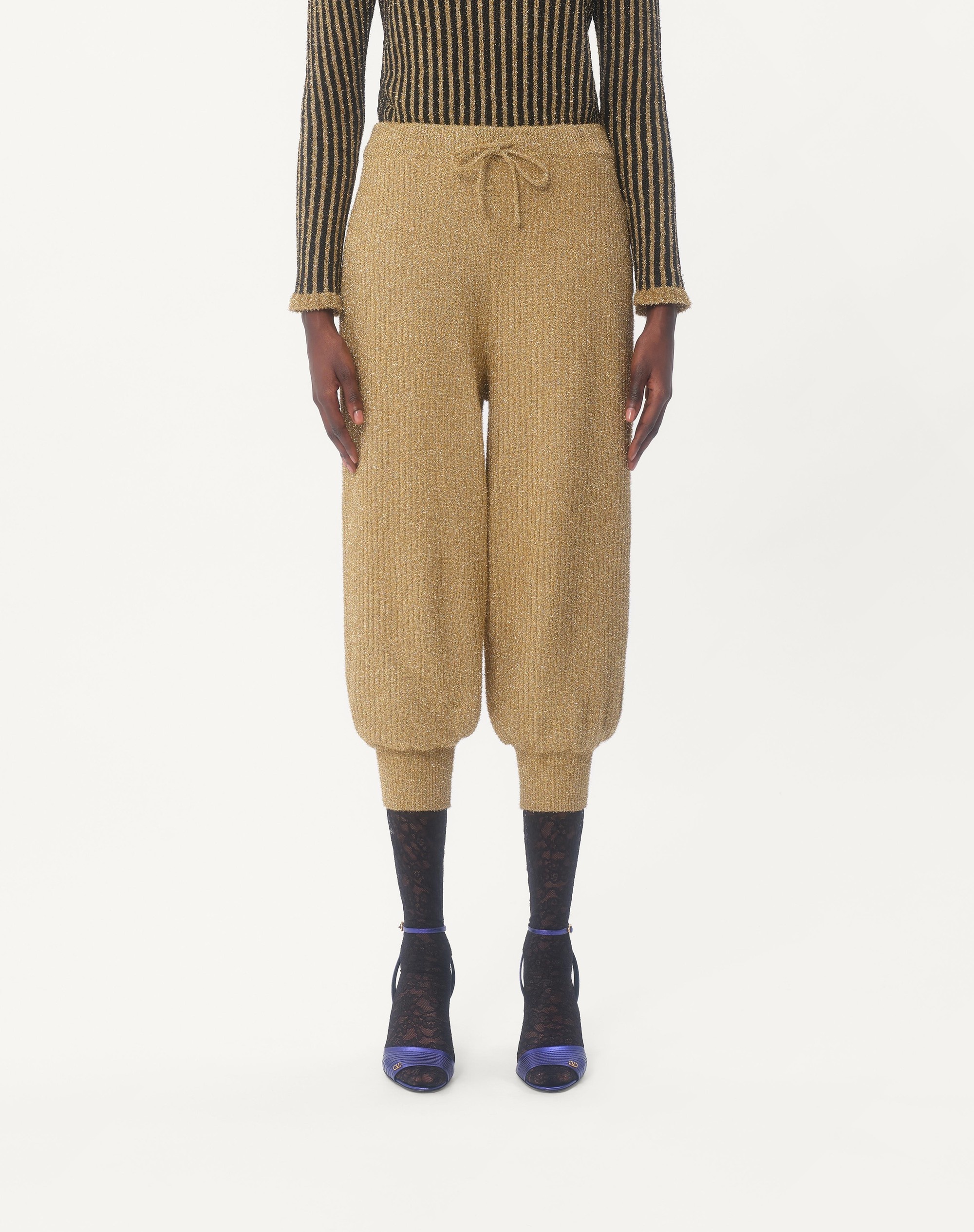 LUREX KNIT PANTS - 5
