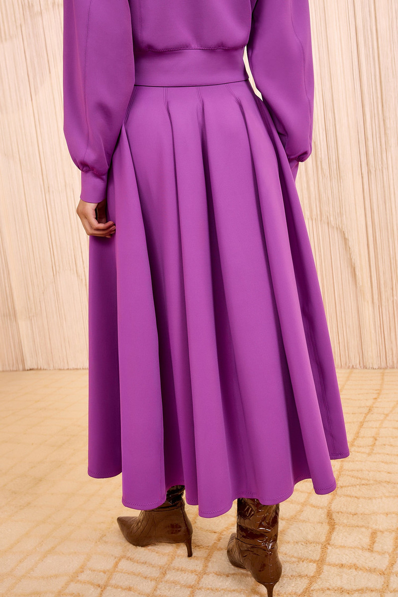 ULLA JOHNSON Rea High Waist Midi Skirt outlook