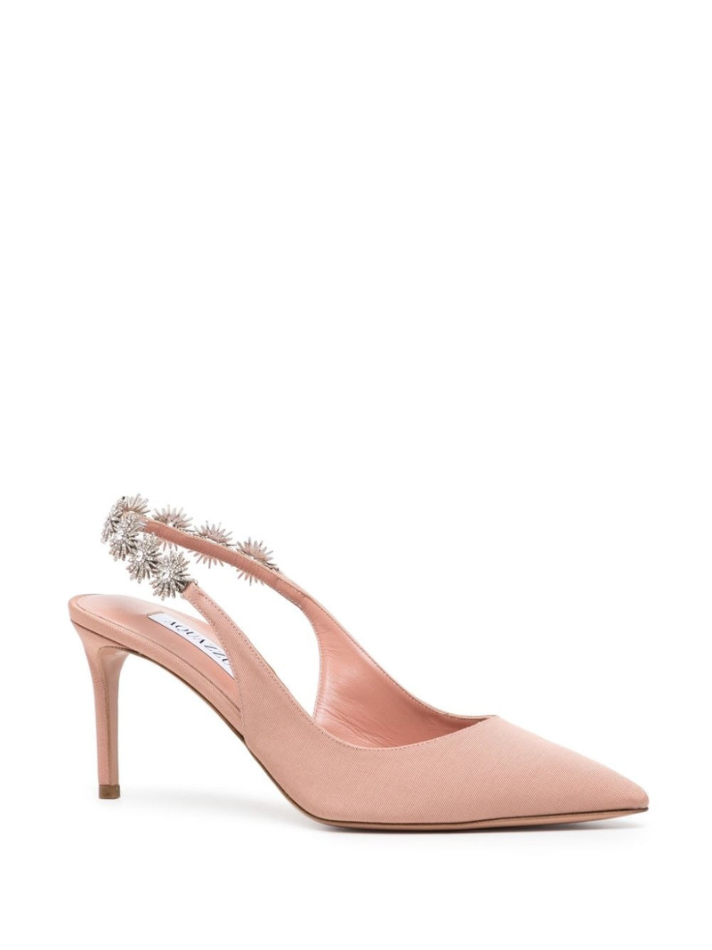 AQUAZZURA Comet Link 80mm grosgrain pumps outlook