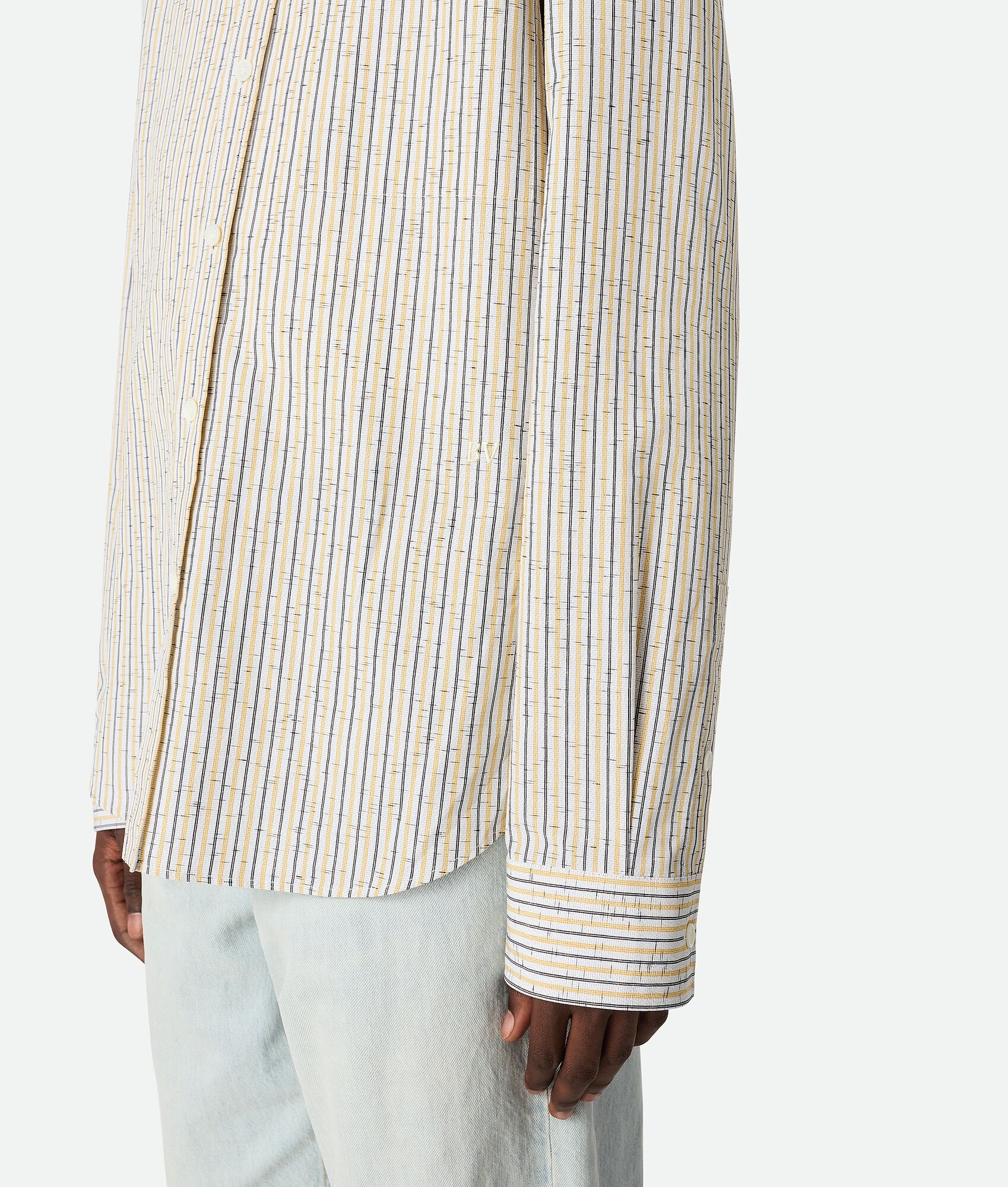 Cotton And Linen Stripe Shirt - 4