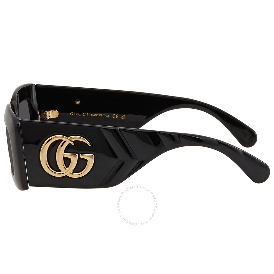 Gucci Gray Rectangular Ladies Sunglasses GG0811S 001 53 - 4
