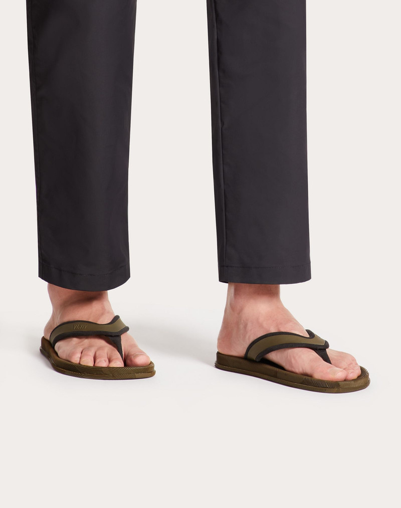 Alcantara and Rubber Flip Flop 6