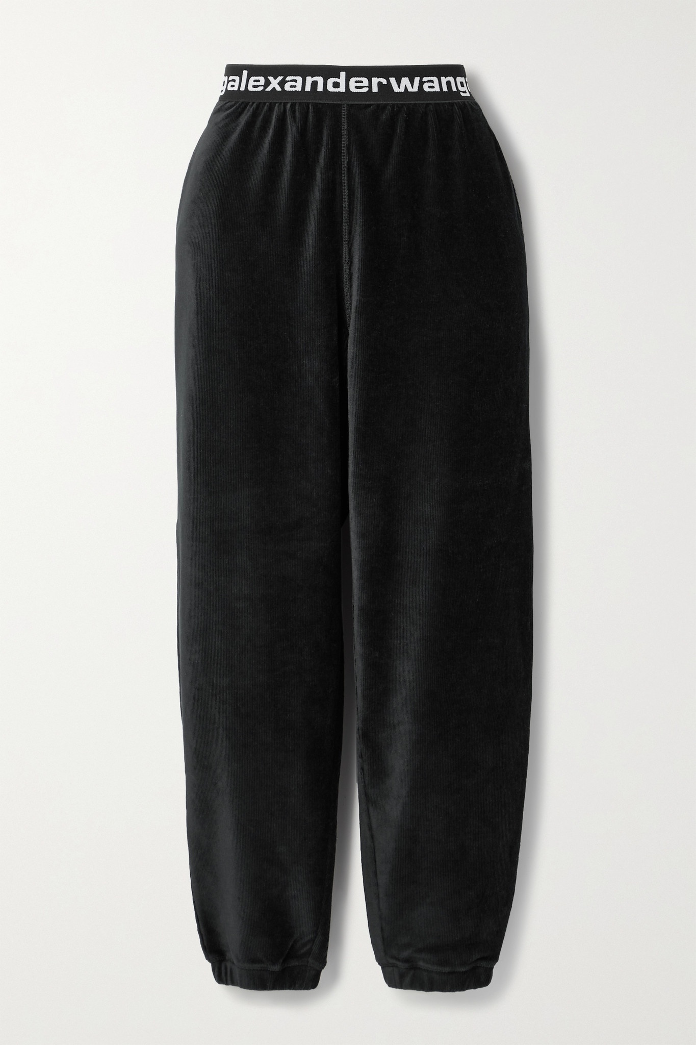 Stretch cotton-blend corduroy track pants - 1