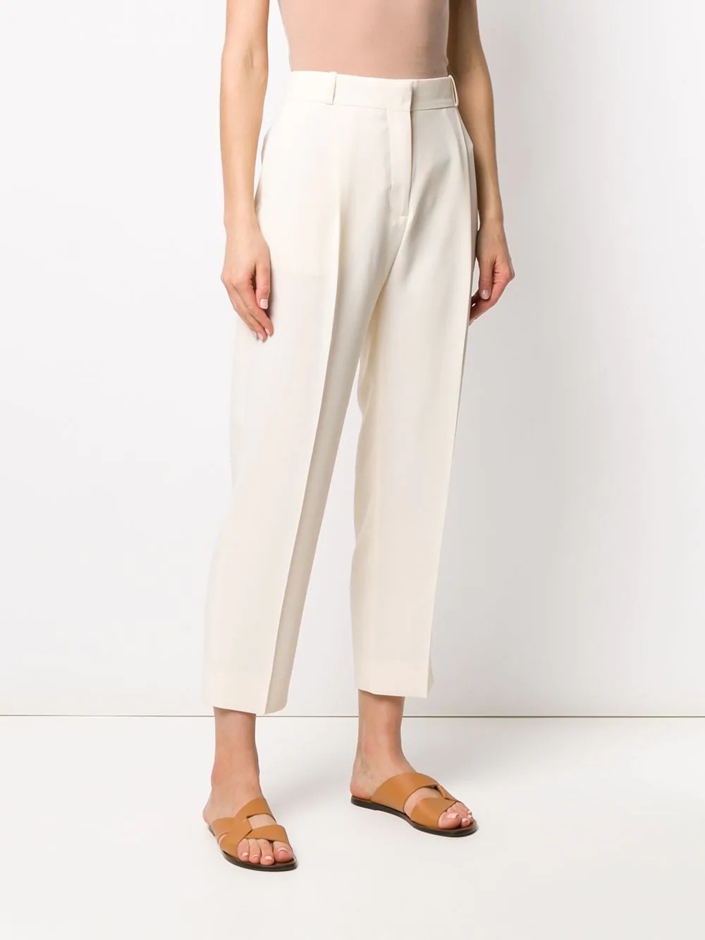 high-rise cropped trousers - 3