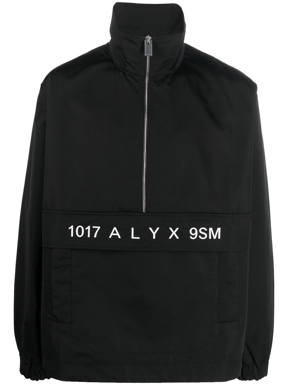 logo-print zip-up windbreaker - 1