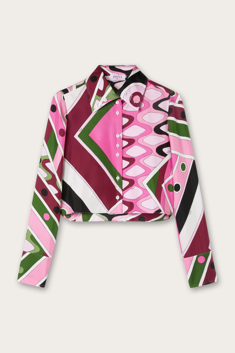 VIVARA PRINT CROPPED SHIRT 1