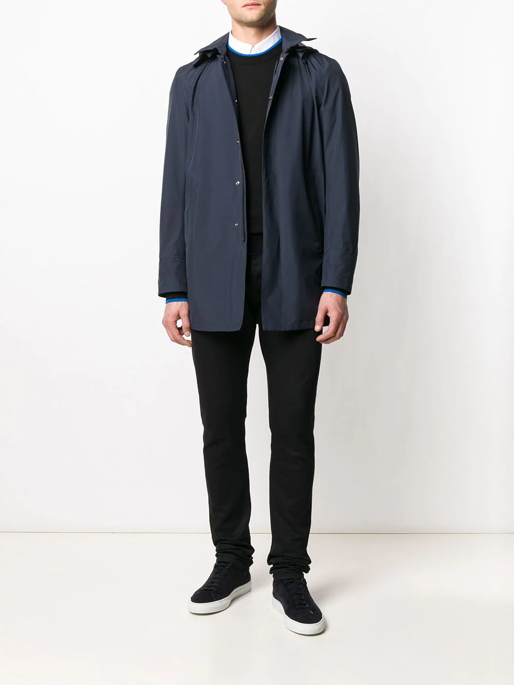 hooded overcoat - 2