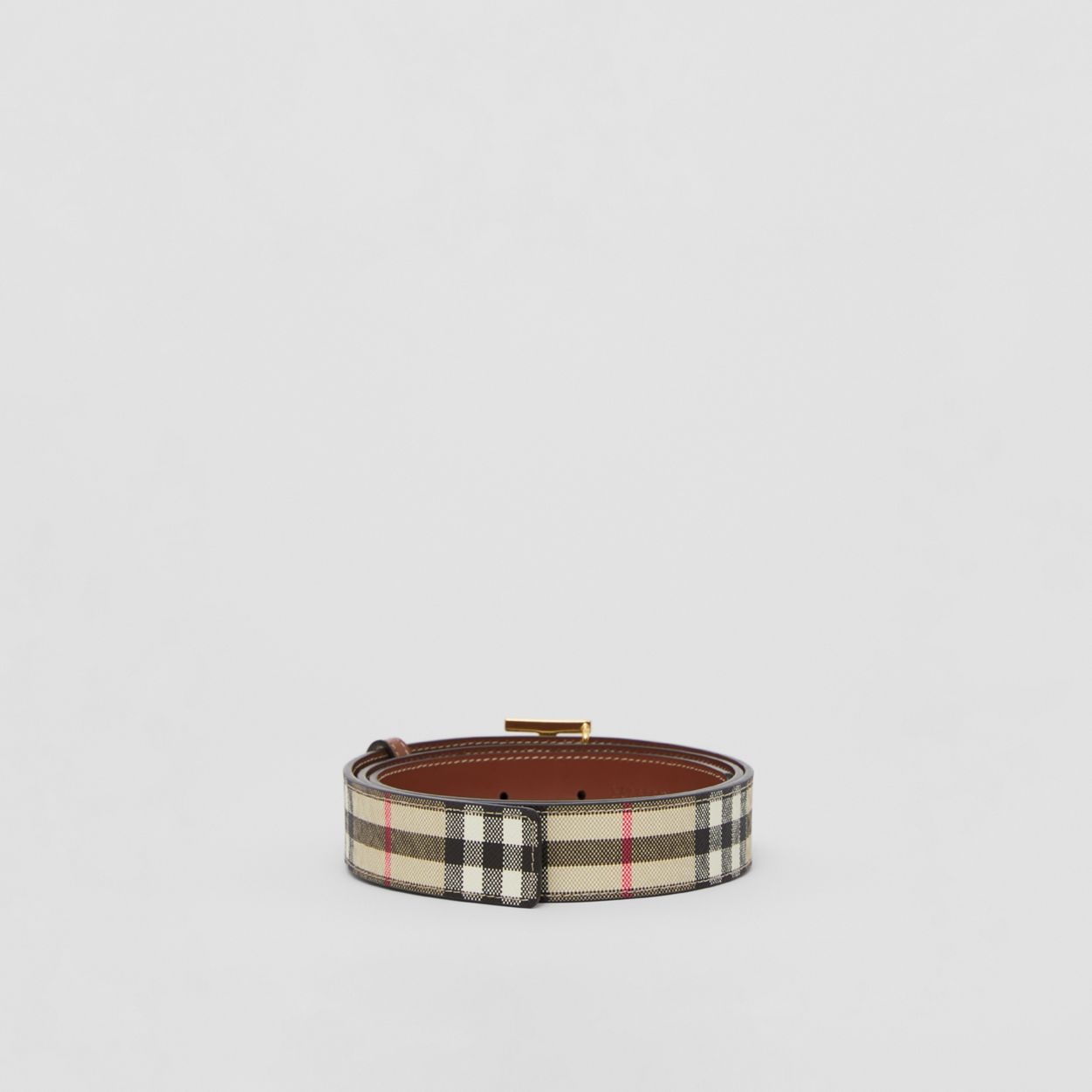 Reversible Monogram Motif Vintage Check Belt - 6