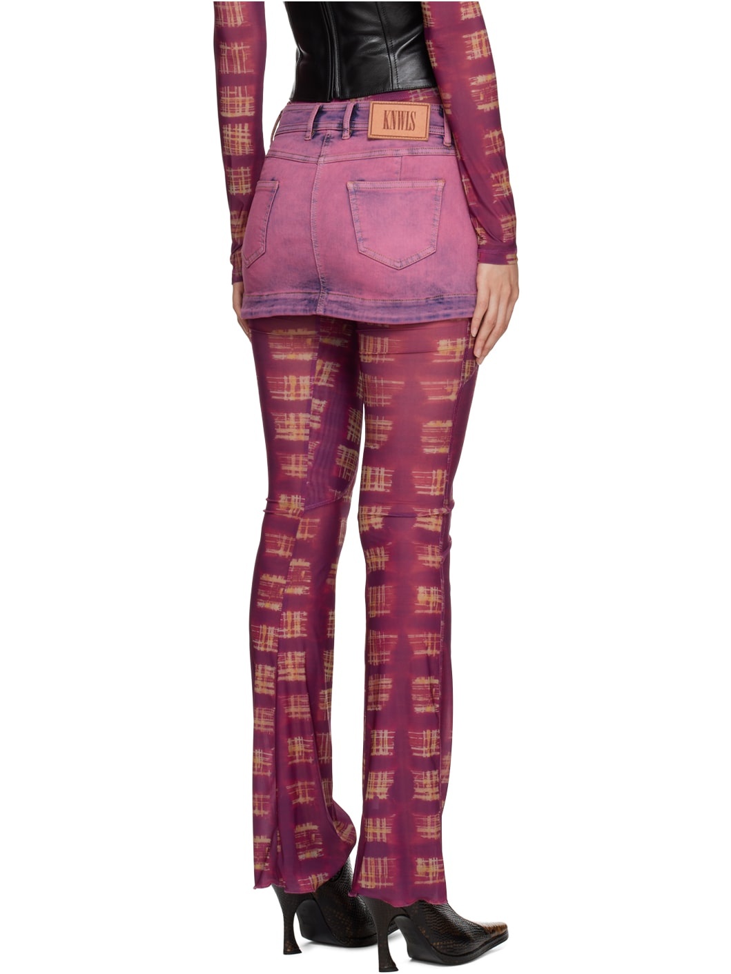 Purple Harley Denim Miniskirt - 3