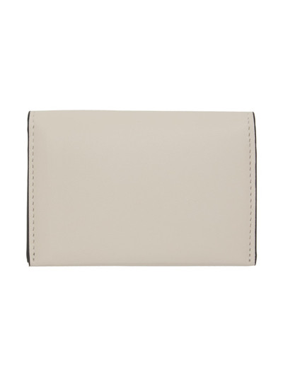 Acne Studios Off-White Flap Card Holder outlook