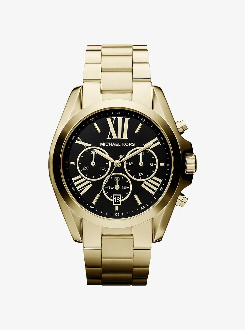 Oversized Bradshaw Gold-Tone Watch - 1
