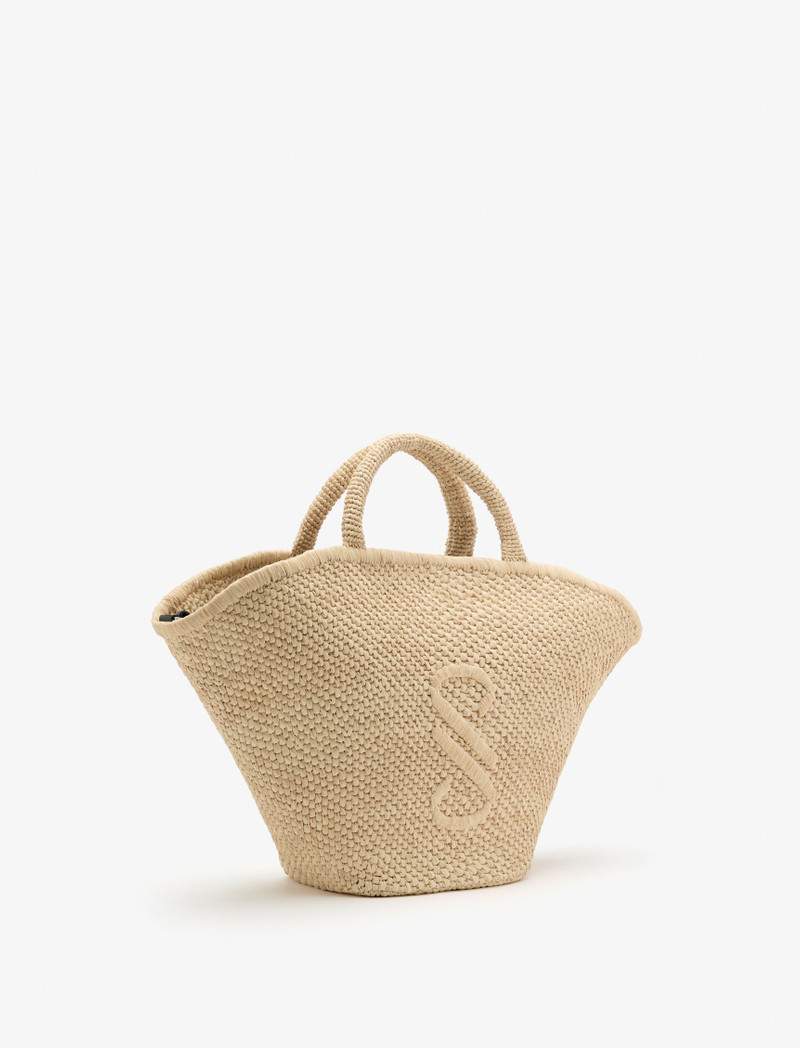 Large Chelsea Tote in Natural Raffia 3