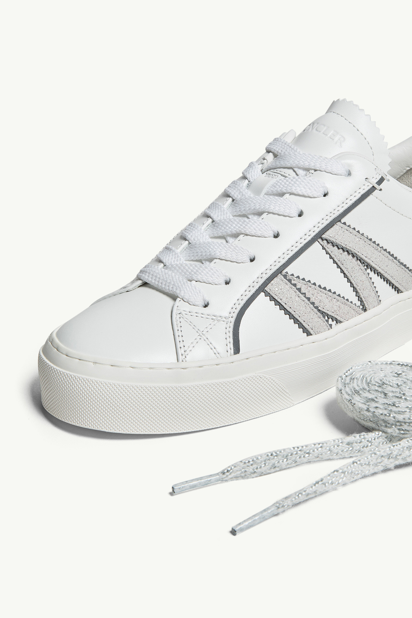 Monaco2 Leather & Glitter Sneakers - 8