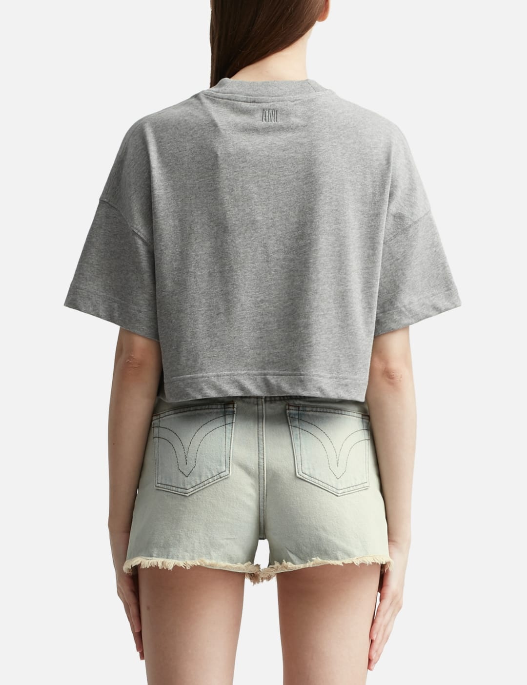 AMI Paris★グレー Coeur Sacre Tシャツ AMI Gray 'Coeur Sacré' T-Shirt - T-Shirts - BeyondStyle